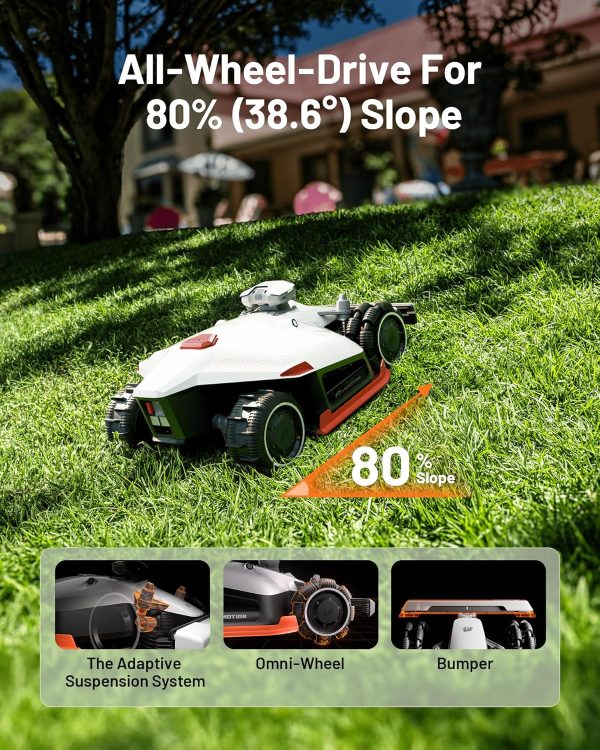 LUBA 2 AWD 5000X Robot Lawn Mower with 4G