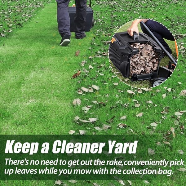 LawnMaster 20VMWGT 24V Max 13-inch Lawn Mower and Grass Trimmer 10-inch Combo with 2x4.0Ah Batteries and Charger