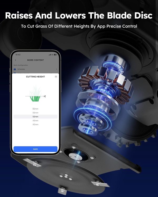 ANTHBOT Robot Lawn Mower with Max 180m, Max 1000㎡