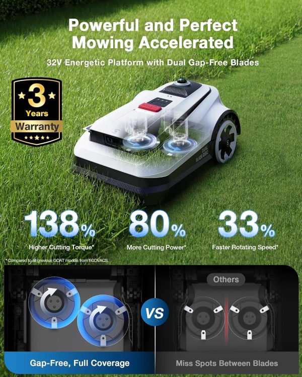 ECOVACS Goat O1000 RTK Robot Lawn Mower