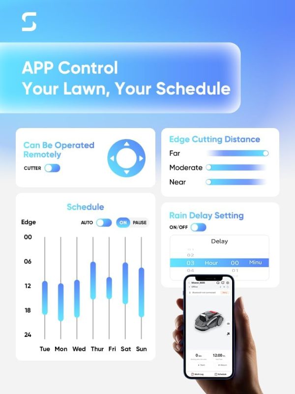 Sunseeker V3 Wireless Robot Lawn Mower