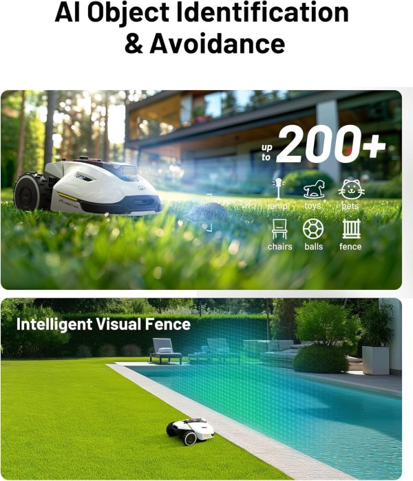 YUKA Mini 500H Robotic Lawn Mower with Garage Standard