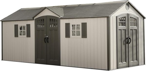 Lifetime 60127 20 x 8 Ft. Outdoor Storage Shed